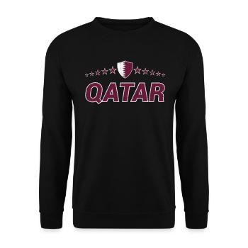 Katar - Unisex Pullover - Schwarz - Vorne - Alina (178cm) & Michal (187cm)