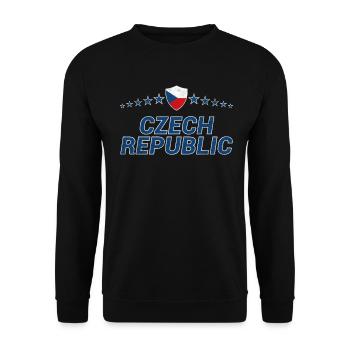 Czech Republic - Unisex Sweatshirt - black - Front - Alina (178cm) & Michal (187cm)