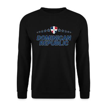 Dominikanische Republik - Unisex Pullover - Schwarz - Vorne - Alina (178cm) & Michal (187cm)
