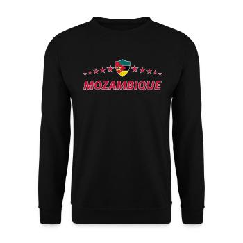 Mozambique - Unisex Sweatshirt - black - Front - Alina (178cm) & Michal (187cm)