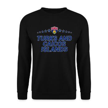 Turks et Caicos (Îles) - Sweat-shirt Unisexe - noir - Devant - Alina (178cm) & Michal (187cm)