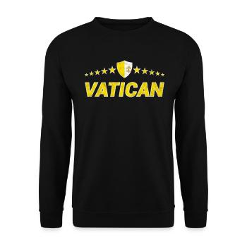 Vatican - Unisex Sweatshirt - black - Front - Alina (178cm) & Michal (187cm)