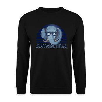 Antarctica - Unisex Sweatshirt - black - Front - Alina (178cm) & Michal (187cm)