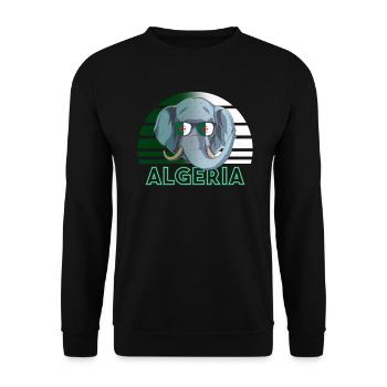 Algeria - Unisex Sweatshirt - black - Front - Alina (178cm) & Michal (187cm)
