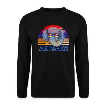 Artsakh - Sweat-shirt Unisexe - noir - Devant - Alina (178cm) & Michal (187cm)