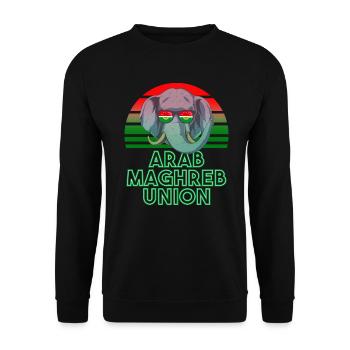 Union des Arabischen Maghreb - Unisex Pullover - Schwarz - Vorne - Alina (178cm) & Michal (187cm)