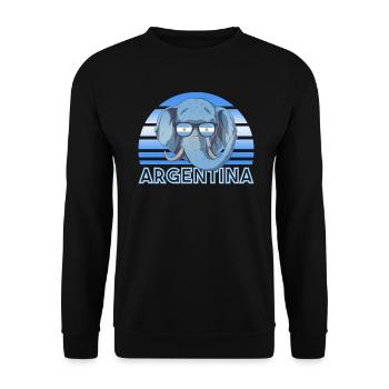 Argentinien - Unisex Pullover - Schwarz - Vorne - Alina (178cm) & Michal (187cm)