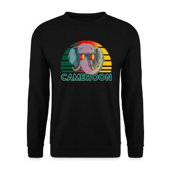 Cameroon - Unisex Sweatshirt - black - Front - Alina (178cm) & Michal (187cm)
