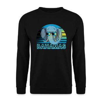 Bahamas - Unisex Sweatshirt - black - Front - Alina (178cm) & Michal (187cm)