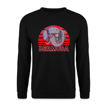 Bermuda - Unisex Pullover - Schwarz - Vorne - Alina (178cm) & Michal (187cm)
