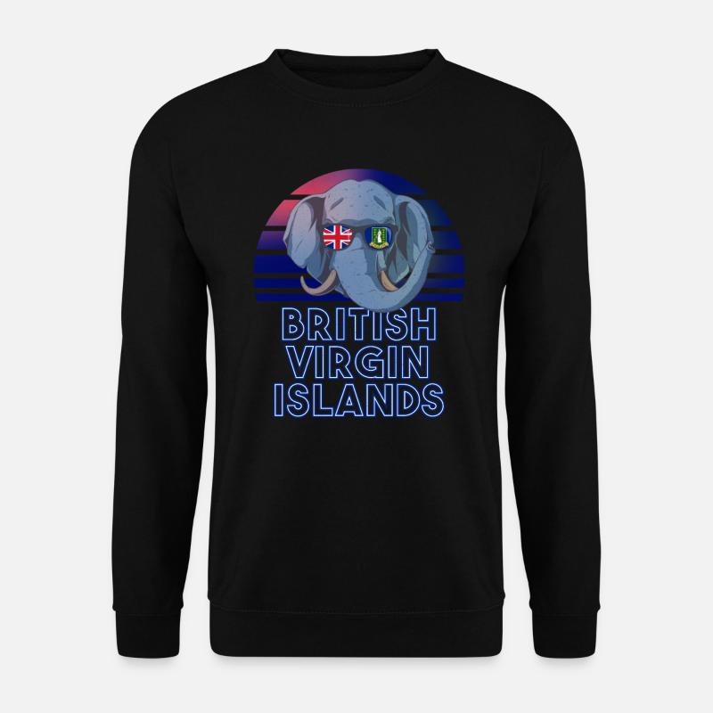 Britische Jungferninseln - Unisex Pullover - Schwarz
