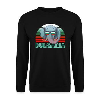 Bulgarie - Sweat-shirt Unisexe - noir - Devant - Alina (178cm) & Michal (187cm)