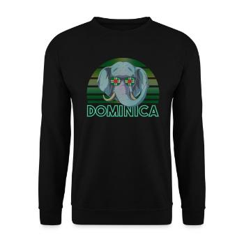 Dominica - Unisex Sweatshirt - black - Front - Alina (178cm) & Michal (187cm)
