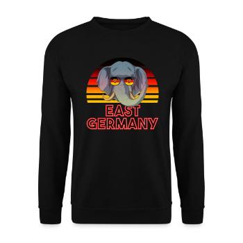 East Germany - Unisex Sweatshirt - black - Front - Alina (178cm) & Michal (187cm)