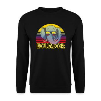Ecuador - Unisex Pullover - Schwarz - Vorne - Alina (178cm) & Michal (187cm)