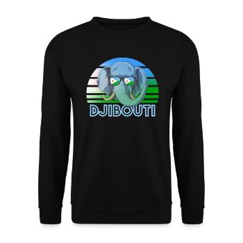Dschibuti - Unisex Pullover - Schwarz - Vorne - Alina (178cm) & Michal (187cm)