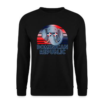Dominikanische Republik - Unisex Pullover - Schwarz - Vorne - Alina (178cm) & Michal (187cm)