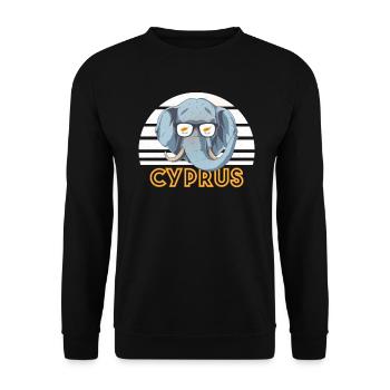 Cyprus - Unisex Sweatshirt - black - Front - Alina (178cm) & Michal (187cm)