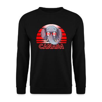 Canada - Unisex Sweatshirt - black - Front - Alina (178cm) & Michal (187cm)