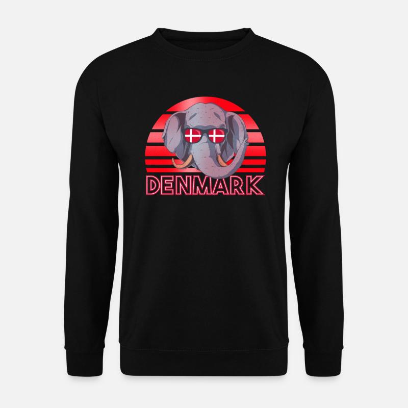 Dänemark - Unisex Pullover - Schwarz
