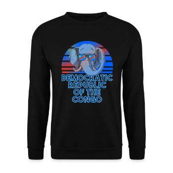 République démocratique du Congo - Sweat-shirt Unisexe - noir - Devant - Alina (178cm) & Michal (187cm)