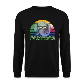 Comoros - Unisex Sweatshirt - black - Front - Alina (178cm) & Michal (187cm)