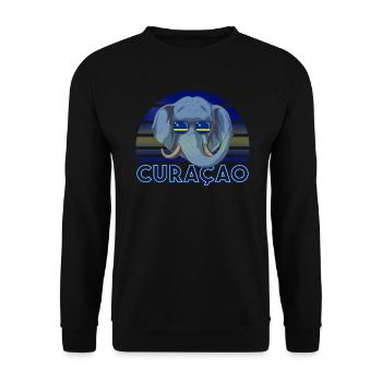 Curaçao - Unisex Pullover - Schwarz - Vorne - Alina (178cm) & Michal (187cm)