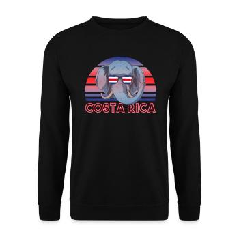 Costa Rica - Unisex Sweatshirt - black - Front - Alina (178cm) & Michal (187cm)