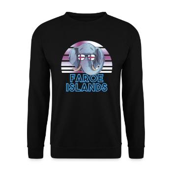 Faroe Islands - Unisex Sweatshirt - black - Front - Alina (178cm) & Michal (187cm)