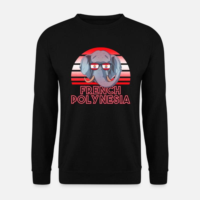 Französisch-Polynesien - Unisex Pullover - Schwarz