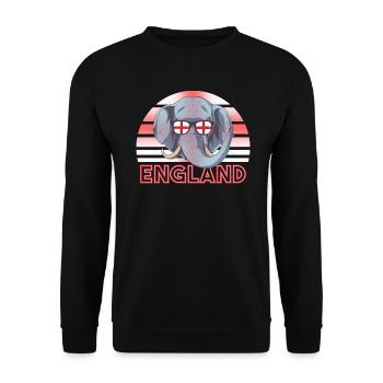 Angleterre - Sweat-shirt Unisexe - noir - Devant - Alina (178cm) & Michal (187cm)