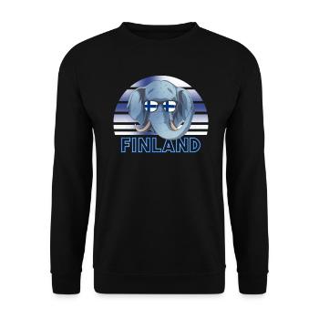 Finlande - Sweat-shirt Unisexe - noir - Devant - Alina (178cm) & Michal (187cm)