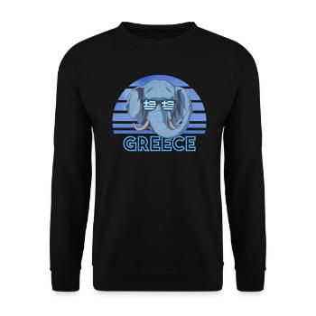 Grèce - Sweat-shirt Unisexe - noir - Devant - Alina (178cm) & Michal (187cm)