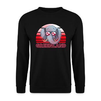 Greenland - Unisex Sweatshirt - black - Front - Alina (178cm) & Michal (187cm)