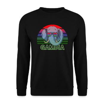 Gambie - Sweat-shirt Unisexe - noir - Devant - Alina (178cm) & Michal (187cm)
