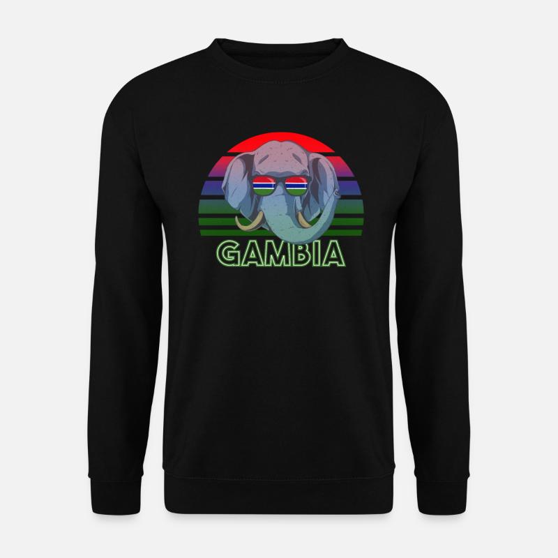 Gambia - Unisex Pullover - Schwarz