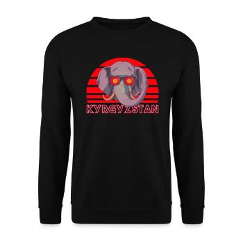Kyrgyzstan - Unisex Sweatshirt - black - Front - Alina (178cm) & Michal (187cm)