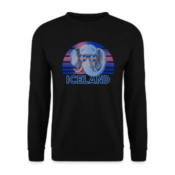 Islande - Sweat-shirt Unisexe - noir - Devant - Alina (178cm) & Michal (187cm)