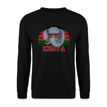 Kenya - Unisex Sweatshirt - black - Front - Alina (178cm) & Michal (187cm)