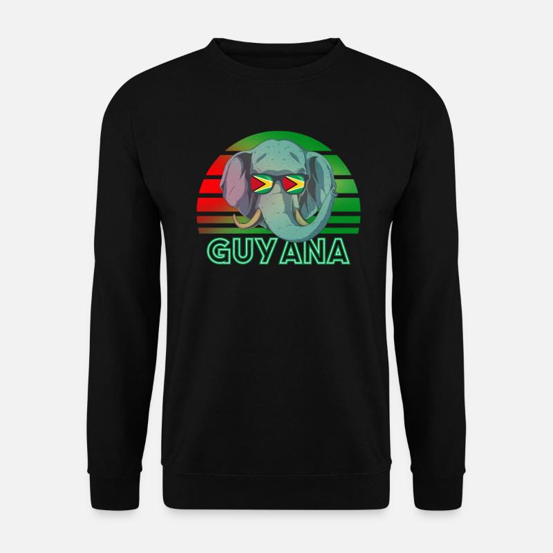 Guyana - Unisex Pullover - Schwarz