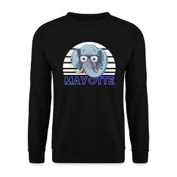 Mayotte - Unisex Sweatshirt - black - Front - Alina (178cm) & Michal (187cm)