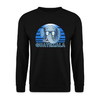 Guatemala - Unisex Sweatshirt - black - Front - Alina (178cm) & Michal (187cm)