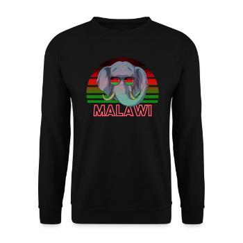 Malawi - Sweat-shirt Unisexe - noir - Devant - Alina (178cm) & Michal (187cm)