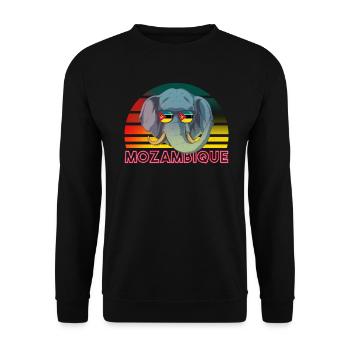 Mozambique - Unisex Sweatshirt - black - Front - Alina (178cm) & Michal (187cm)