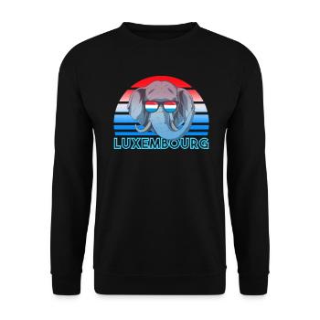 Luxembourg - Unisex Sweatshirt - black - Front - Alina (178cm) & Michal (187cm)
