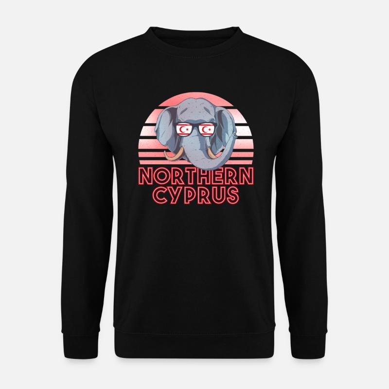 Nordzypern - Unisex Pullover - Schwarz