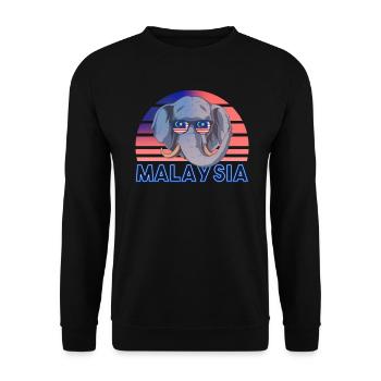 Malaisie - Sweat-shirt Unisexe - noir - Devant - Alina (178cm) & Michal (187cm)