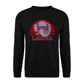 Lakota - Unisex Sweatshirt - black - Front - Alina (178cm) & Michal (187cm)