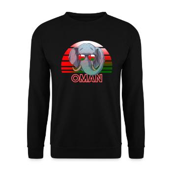 Oman - Unisex Sweatshirt - black - Front - Alina (178cm) & Michal (187cm)