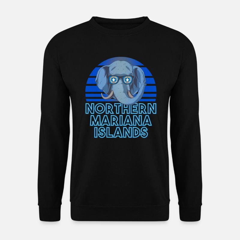Nördliche Marianen - Unisex Pullover - Schwarz